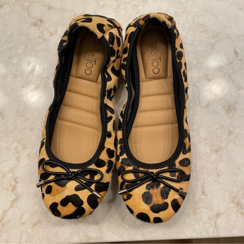 Me Too Leopard Print Ballet Flats